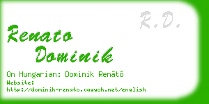 renato dominik business card